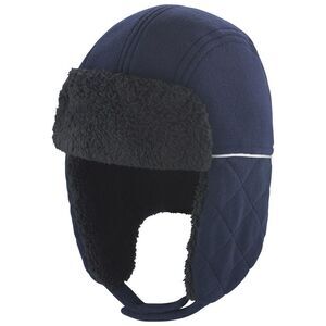 Result Winter Essentials Unisex Adult Ocean Trapper Hat / Navy/Black